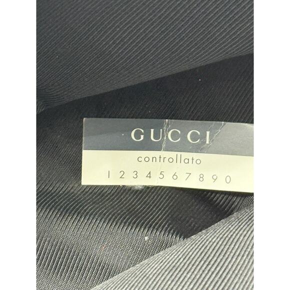 GUCCI Black Guccissima Monogram Nylon Tote Bag with leather*COA included - Picture 9 of 16